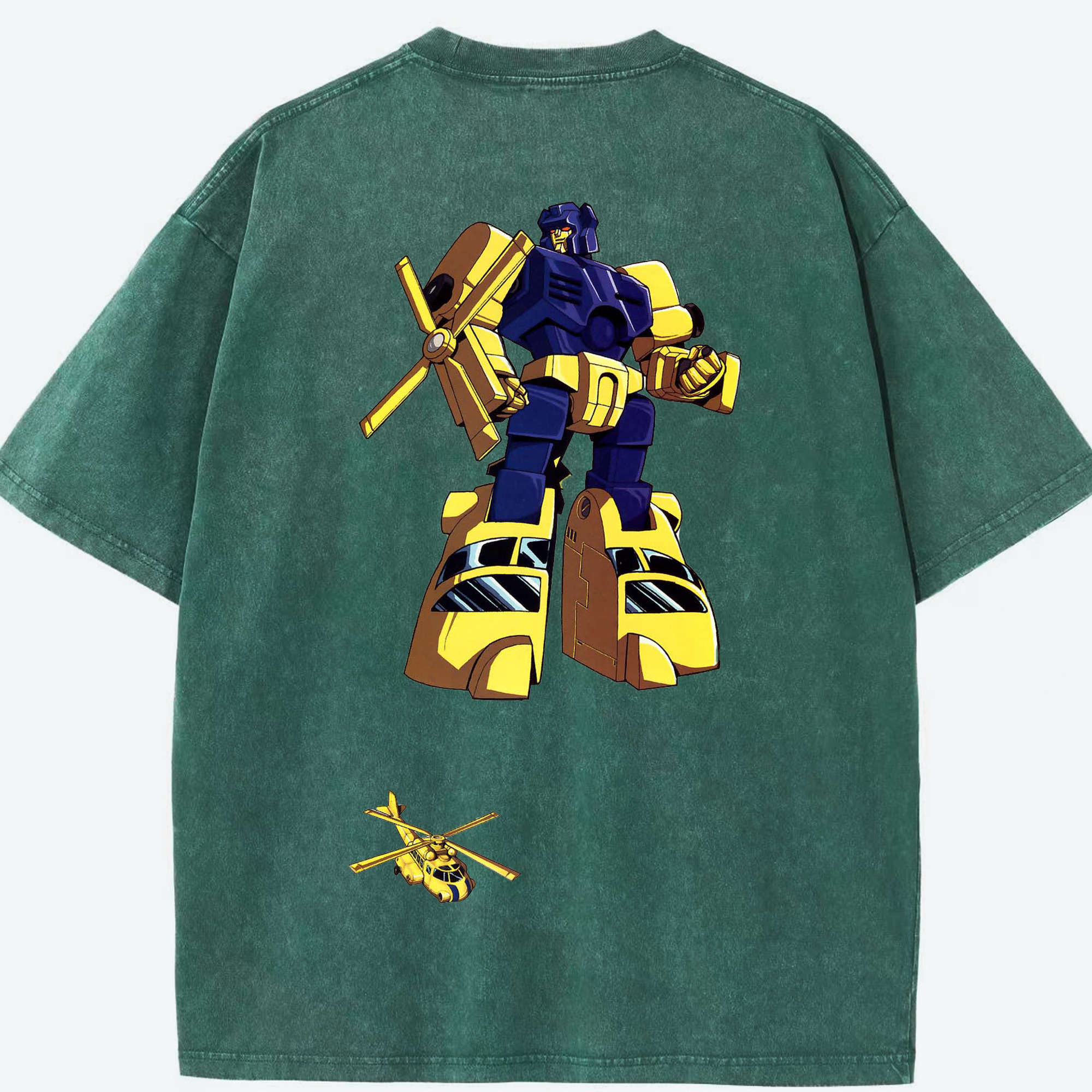 （画像用）  綿100% ヴィンテージ風 半袖Tシャツ（背面プリント）